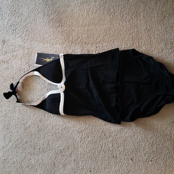 Gottex Black Tankini Bathing Suit Set. No tags. - Picture 1 of 8
